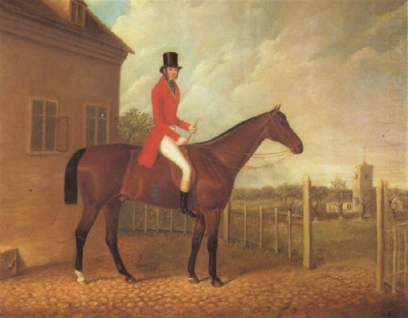 Lord Bolton on a Bay Hunter, David Dalby